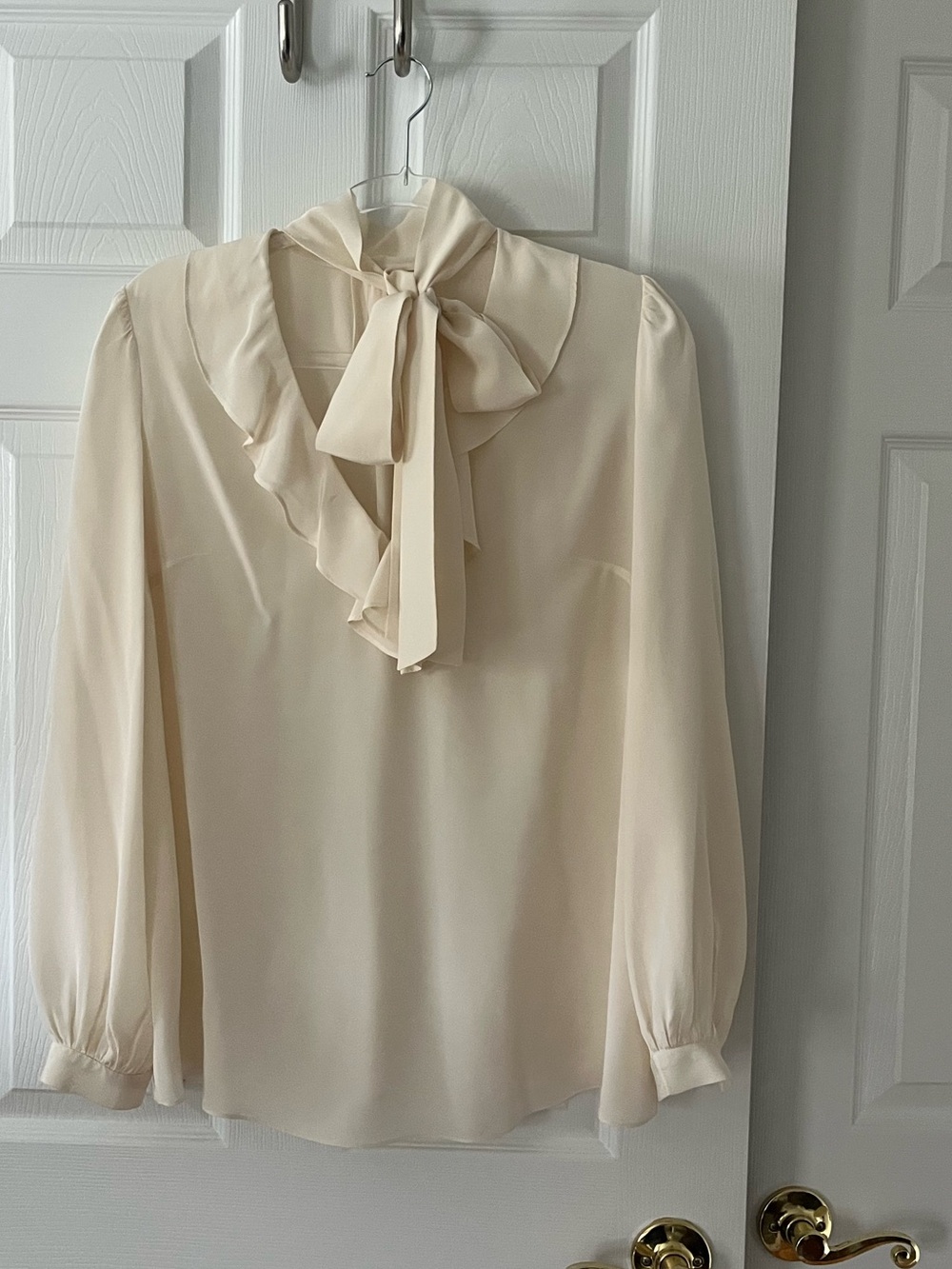 Zimmermann cream silk blouse size 1